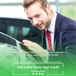 Man with coat applying for Title Loans Fresno Bad Credit