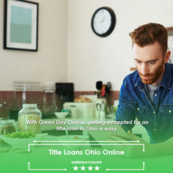 Man with denim tops applying for title loans Ohio